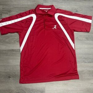 Antigua Crimson Polo with White Detailing